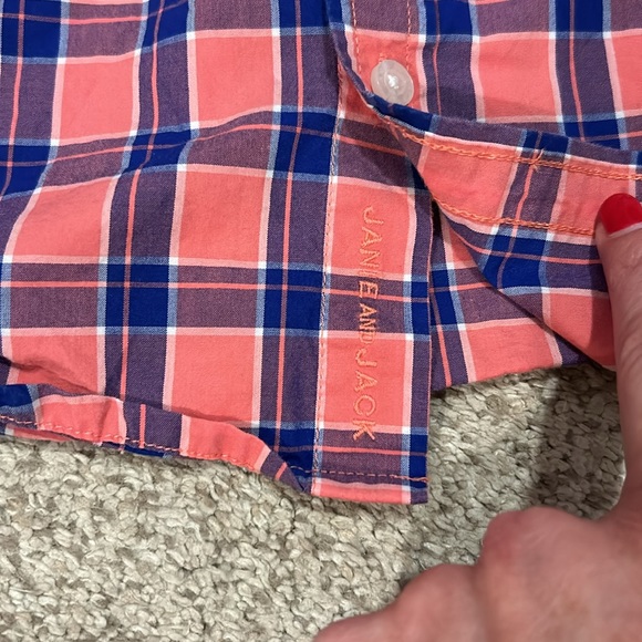 Janie & Jack Plaid Shirt, 6 - Picture 5 of 7
